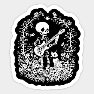 deadly good guitarist Sticker